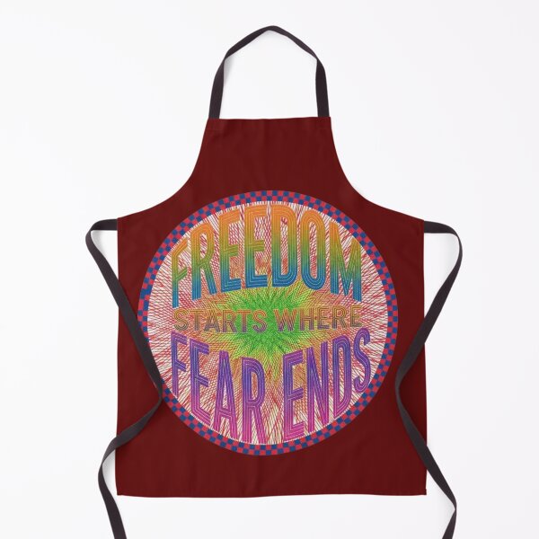 Item preview, Freedom Starts Where Fear Ends – Courage & Self Belief Typography Art designed and sold by SV-Creation.