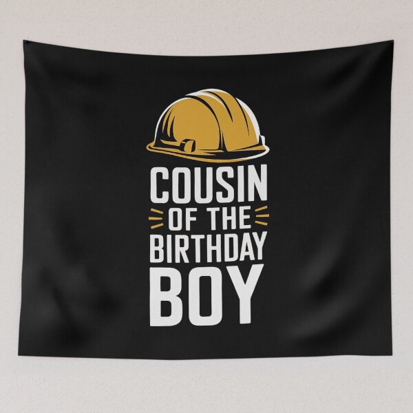 Item preview, Cousin of the Birthday Boy Construction Birthday Party designed and sold by PowAcademy.