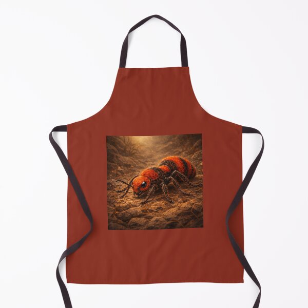 Item preview, Velvet Ant (Cow Killer Wasp) – Elemental Fire Fantasy Insect Art designed and sold by GeoWild Designs.