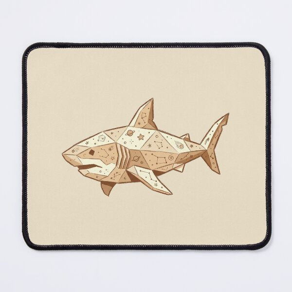 Item preview, Golden Galaxy Shark Celestial Geometric Constellation Art designed and sold by Magnificent Lizard.