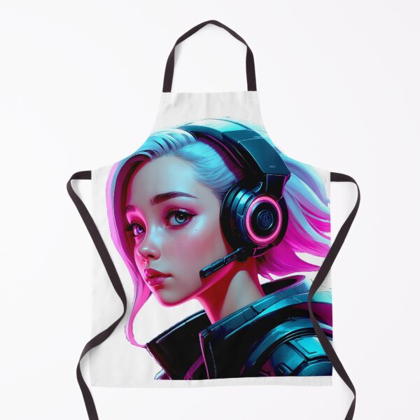 Item preview, Neon Echo: Cyber Gamer Girl designed and sold by SSeller2025.
