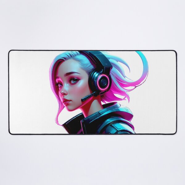 Item preview, Neon Echo: Cyber Gamer Girl designed and sold by SSeller2025.