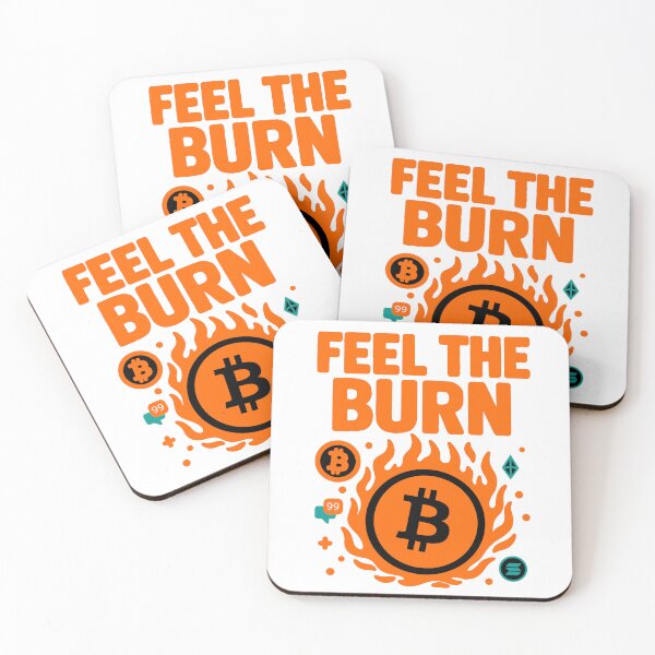 Item preview, Feel the Burn – Crypto Fire Design designed and sold by BitCrop.