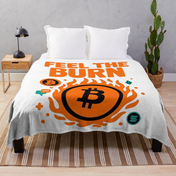 Item preview, Feel the Burn – Crypto Fire Design designed and sold by BitCrop.