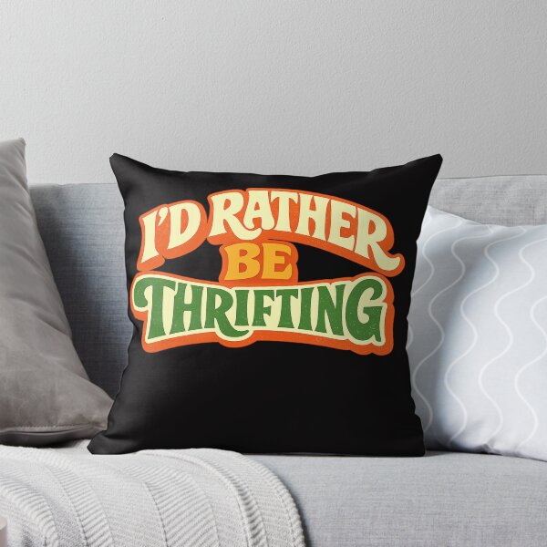 Item preview, I'd Rather Be in a Thrift Store – Vintage 70s Typography | Thrifting & Secondhand designed and sold by FrameFlow.