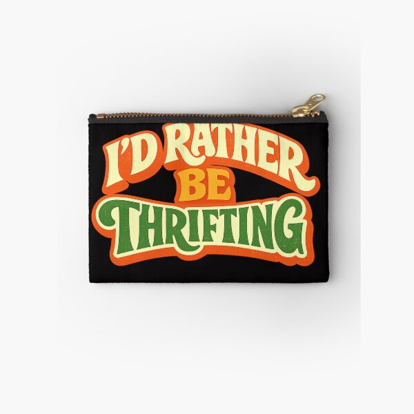 Item preview, I'd Rather Be in a Thrift Store – Vintage 70s Typography | Thrifting & Secondhand designed and sold by FrameFlow.