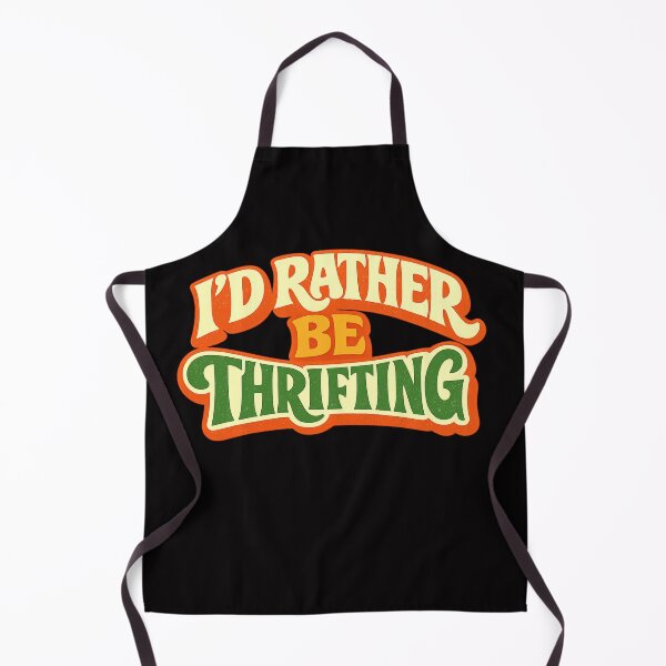 Item preview, I'd Rather Be in a Thrift Store – Vintage 70s Typography | Thrifting & Secondhand designed and sold by FrameFlow.