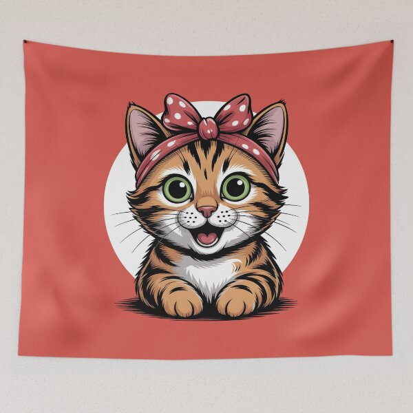 Item preview, Cute Tabby Cat Cartoon designed and sold by lalasine.story.