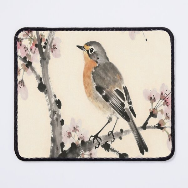 Item preview, Robin In Cherry Blossom designed and sold by ArtHistoryPrint.