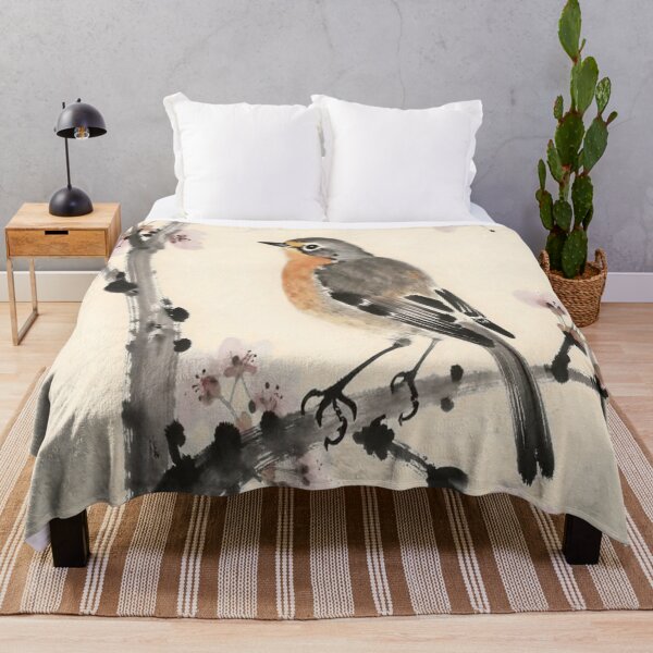Item preview, Robin In Cherry Blossom designed and sold by ArtHistoryPrint.