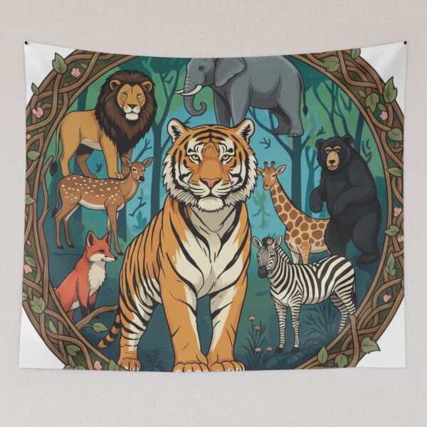 Item preview, wild animals designed and sold by PP&RAINBOW SHOP.