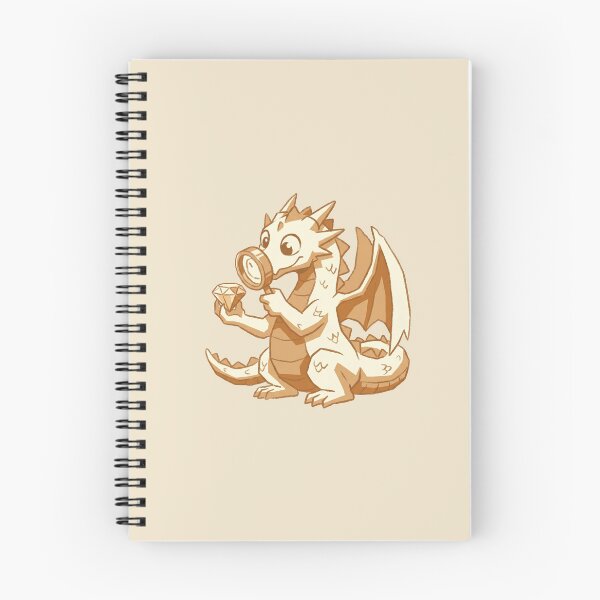 Item preview, Gemologist Dragon Inspecting Diamond, Cute Cartoon Fantasy Mineral Expert designed and sold by Magnificent Lizard.