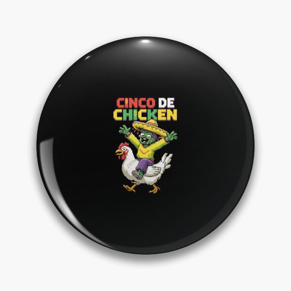 Item preview, Cinco De Chicken Pixel Zombie Fiesta Cinco de Mayo  designed and sold by CombatTask.
