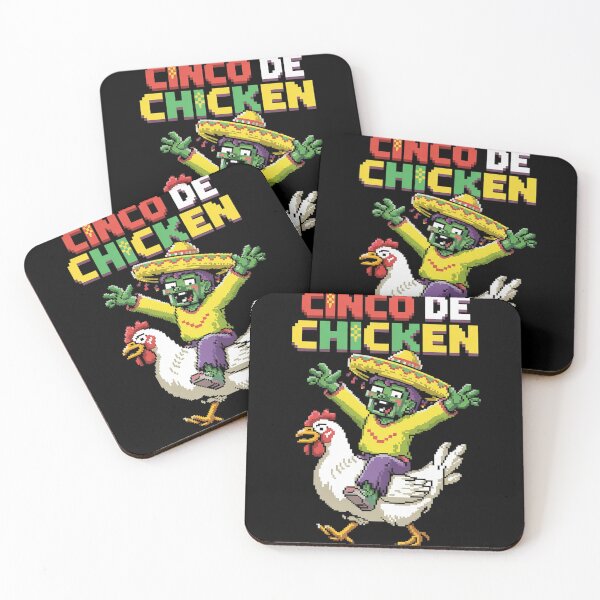 Item preview, Cinco De Chicken Pixel Zombie Fiesta Cinco de Mayo  designed and sold by CombatTask.