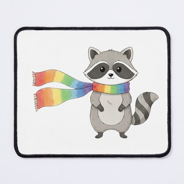 Item preview, Ally Raccoon – Love Is Love Inclusive Pride Illustration designed and sold by MS Pod Studio.