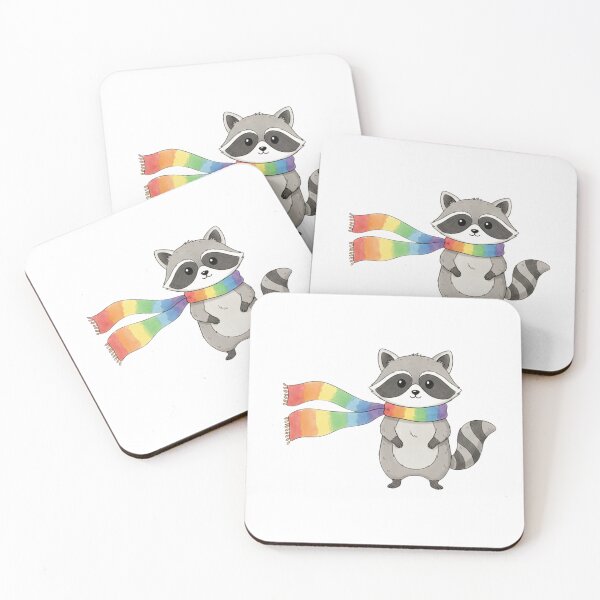 Item preview, Ally Raccoon – Love Is Love Inclusive Pride Illustration designed and sold by MS Pod Studio.