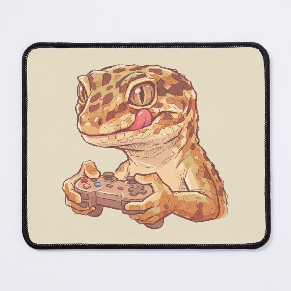 Item preview, Gamer Gecko Playing Video Games, Cute Leopard Lizard With Controller designed and sold by Magnificent Lizard.