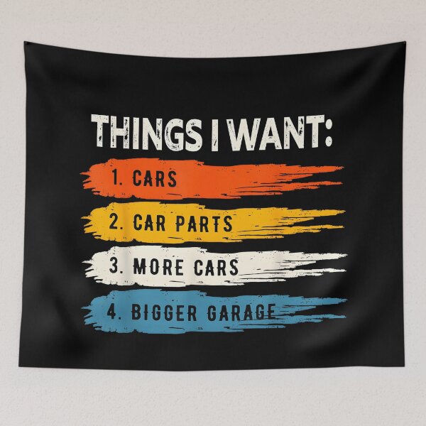 Item preview, Funny Mechanic Repair Things i Want Cars designed and sold by JohnBrightIdeas.