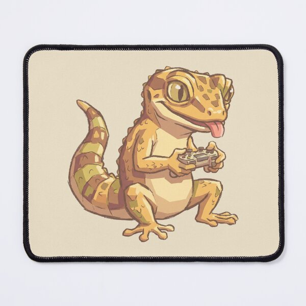 Item preview, Gamer Gecko Playing Video Games, Cute Leopard Lizard with Controller designed and sold by Magnificent Lizard.