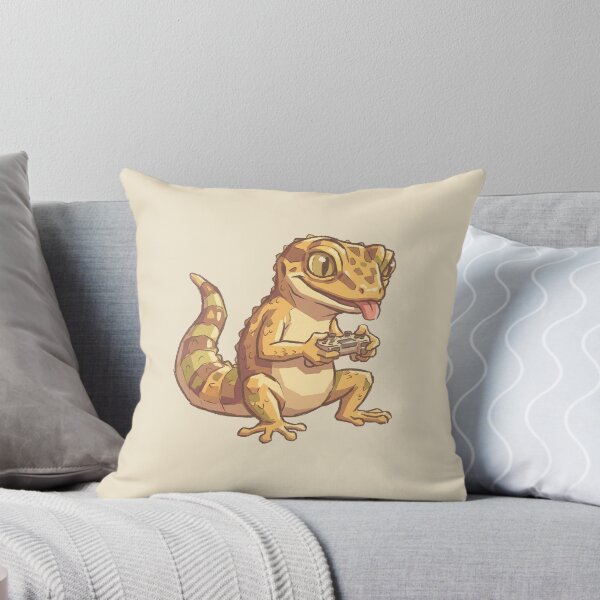 Item preview, Gamer Gecko Playing Video Games, Cute Leopard Lizard with Controller designed and sold by Magnificent Lizard.
