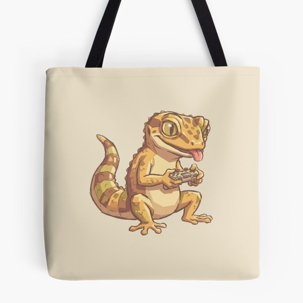 Item preview, Gamer Gecko Playing Video Games, Cute Leopard Lizard with Controller designed and sold by Magnificent Lizard.