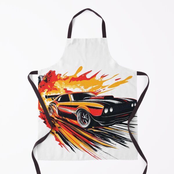 Item preview, Street Racing Drift Car - Flaming Muscle Car Speed Art by Design Artistia designed and sold by DesignArtist.ia.