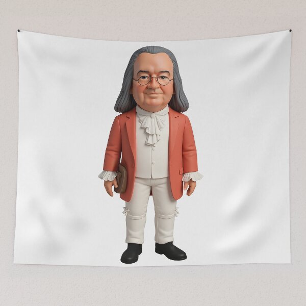 Item preview, Cartoon Version of Benjamin Franklin designed and sold by nikkolaus.
