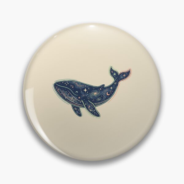 Item preview, Galaxy Whale Celestial Cosmic Ocean Animal with Stars and Moon designed and sold by Magnificent Lizard.