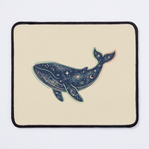 Item preview, Galaxy Whale Celestial Cosmic Ocean Animal with Stars and Moon designed and sold by Magnificent Lizard.