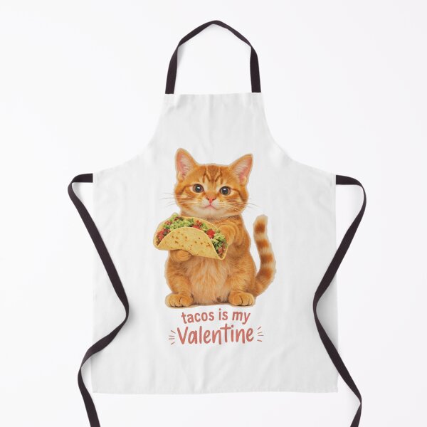 Item preview, valentine cat _ Tacos is my valentine _ valentines day kitten designed and sold by Grace-Cop.