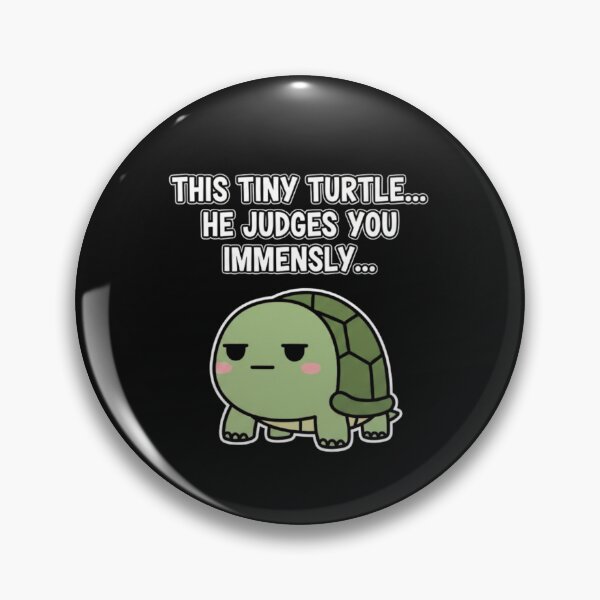 Item preview, Judgmental Turtle – Funny Sarcastic Minimalist Turtle Illustration designed and sold by MS Pod Studio.