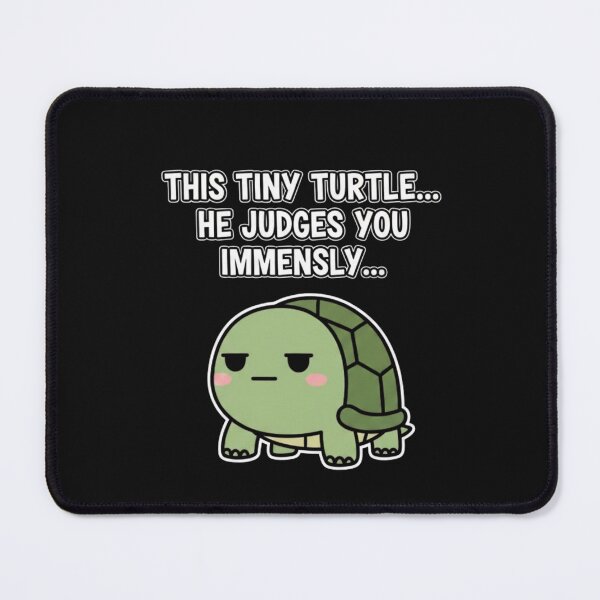 Item preview, Judgmental Turtle – Funny Sarcastic Minimalist Turtle Illustration designed and sold by MS Pod Studio.