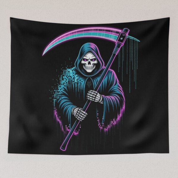 Item preview, The Glitch Reaper - Digital Soul Collector designed and sold by Thompika.