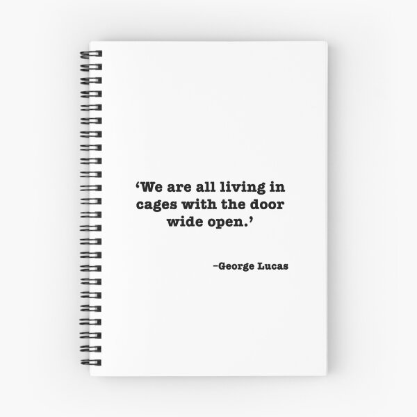 Item preview, Living in Cages with Doors Wide Open: A Philosophy Quote designed and sold by PopCultureArtShop.