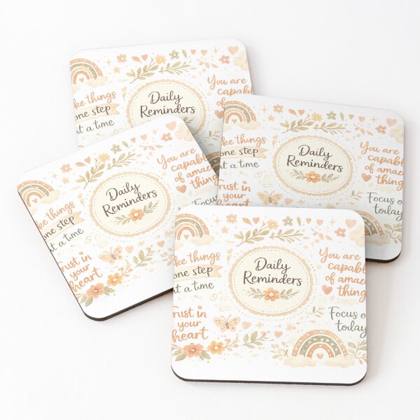 Item preview, Daily Reminders Mug Wrap, 11oz & 15oz Mug Template, Motivational Mug, Daily Affirmations Mug, Mental Health Mug PNG  designed and sold by BABUSHOP5.
