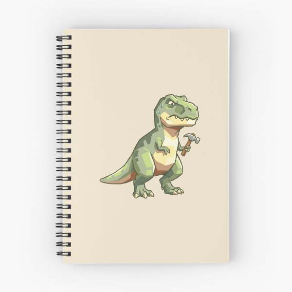 Item preview, Funny Struggling Trex Hammer, Frustrated Cartoon Dinosaur Handyman, Short Arms DIY Joke designed and sold by Magnificent Lizard.