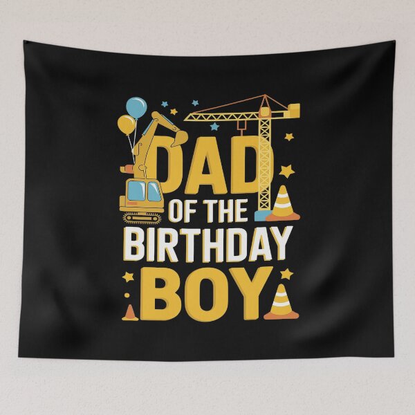 Item preview, Dad Of The Birthday Boy Matching Construction Crew B-day1  designed and sold by PowAcademy.