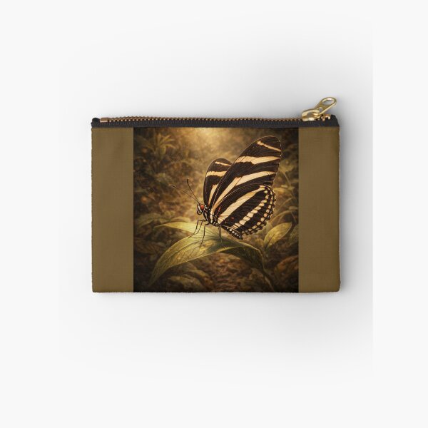 Item preview, Zebra Longwing Butterfly – Golden Forest Fantasy Insect Art designed and sold by GeoWild Designs.