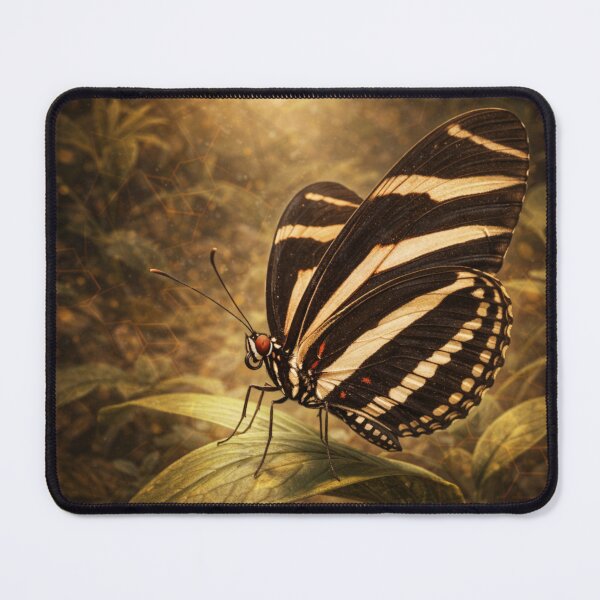 Item preview, Zebra Longwing Butterfly – Golden Forest Fantasy Insect Art designed and sold by GeoWild Designs.