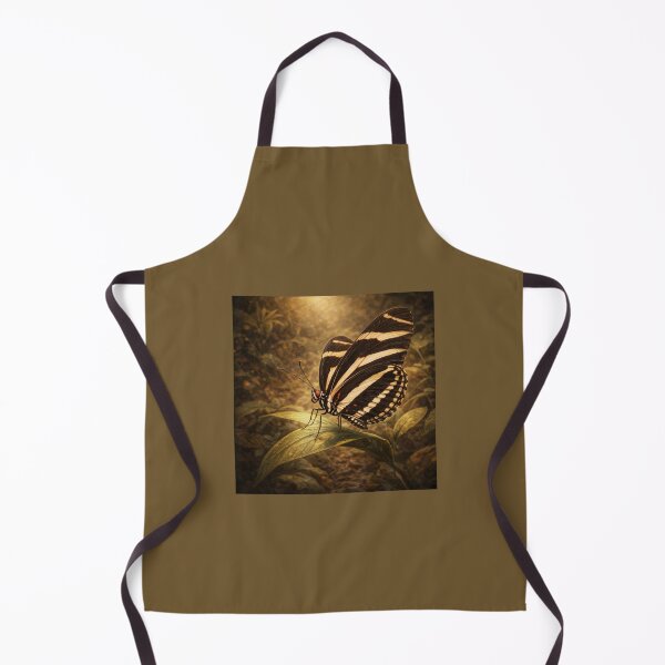 Item preview, Zebra Longwing Butterfly – Golden Forest Fantasy Insect Art designed and sold by GeoWild Designs.