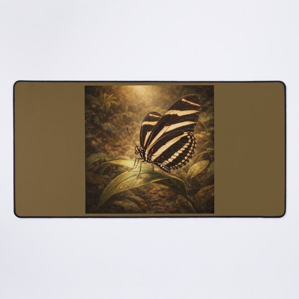 Item preview, Zebra Longwing Butterfly – Golden Forest Fantasy Insect Art designed and sold by GeoWild Designs.