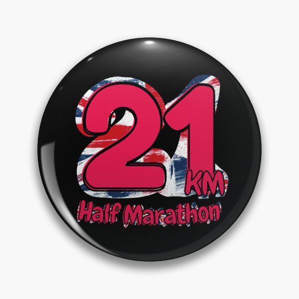 Item preview, Half Marathon 21Km Running Achievement - United Kingdom - Power Pink designed and sold by NineSevenFour.