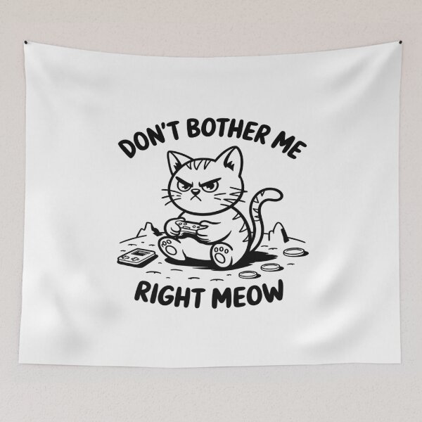Item preview, Cat Gamer Don’t Bother Me Right Meow Video Games Lover  designed and sold by CombatTask.