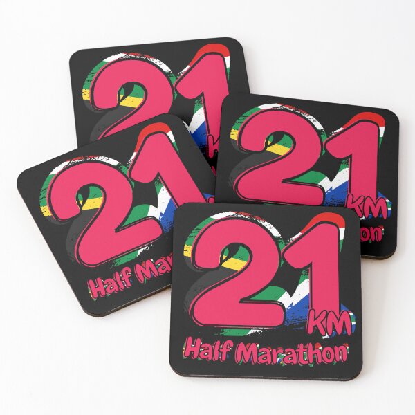 Item preview, Half Marathon 21Km Running Achievement - South Africa - Power Pink designed and sold by NineSevenFour.