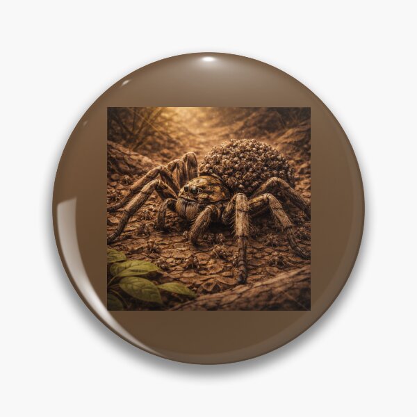 Item preview, Wolf Spider Mother – Earthbound Nature Fantasy Art designed and sold by GeoWild Designs.