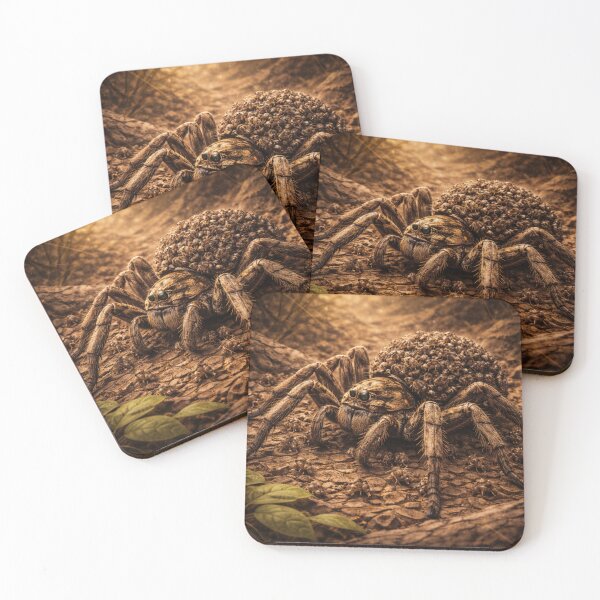 Item preview, Wolf Spider Mother – Earthbound Nature Fantasy Art designed and sold by GeoWild Designs.