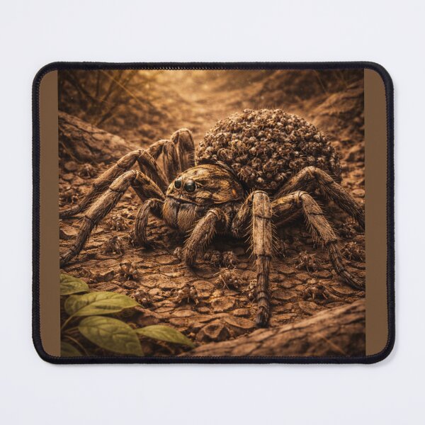 Item preview, Wolf Spider Mother – Earthbound Nature Fantasy Art designed and sold by GeoWild Designs.