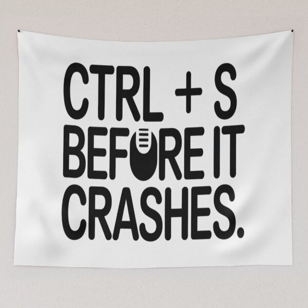 Item preview, CTRL + S Before It Crashes – Funny Office & Work Stress T-Shirt designed and sold by RMTrendy.