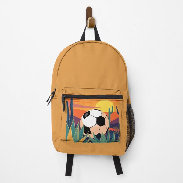 Item preview, Mexican Folk Art Soccer - Agave and Cactus Desert Sunset designed and sold by HappySproutArt.