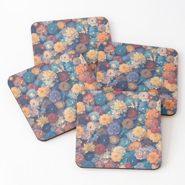 Item preview, 6 Vibrant Floral Patterns Abstract Designs Creative Love designed and sold by ART ATTACK ZONE.